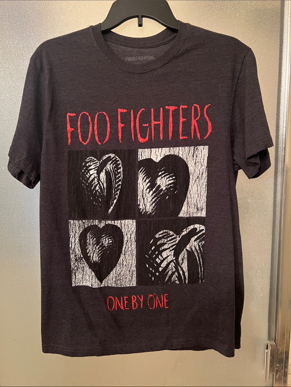 Foo Fighters One By One Graphic Tee in Black and Red